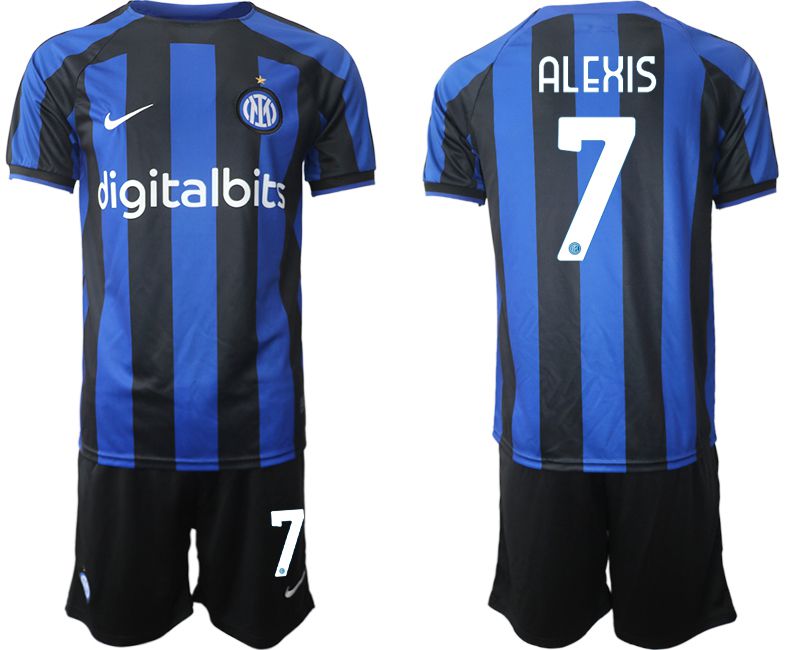 Men 2022-2023 Club Inter Milan home blue #7 Soccer Jersey->argentina jersey->Soccer Country Jersey